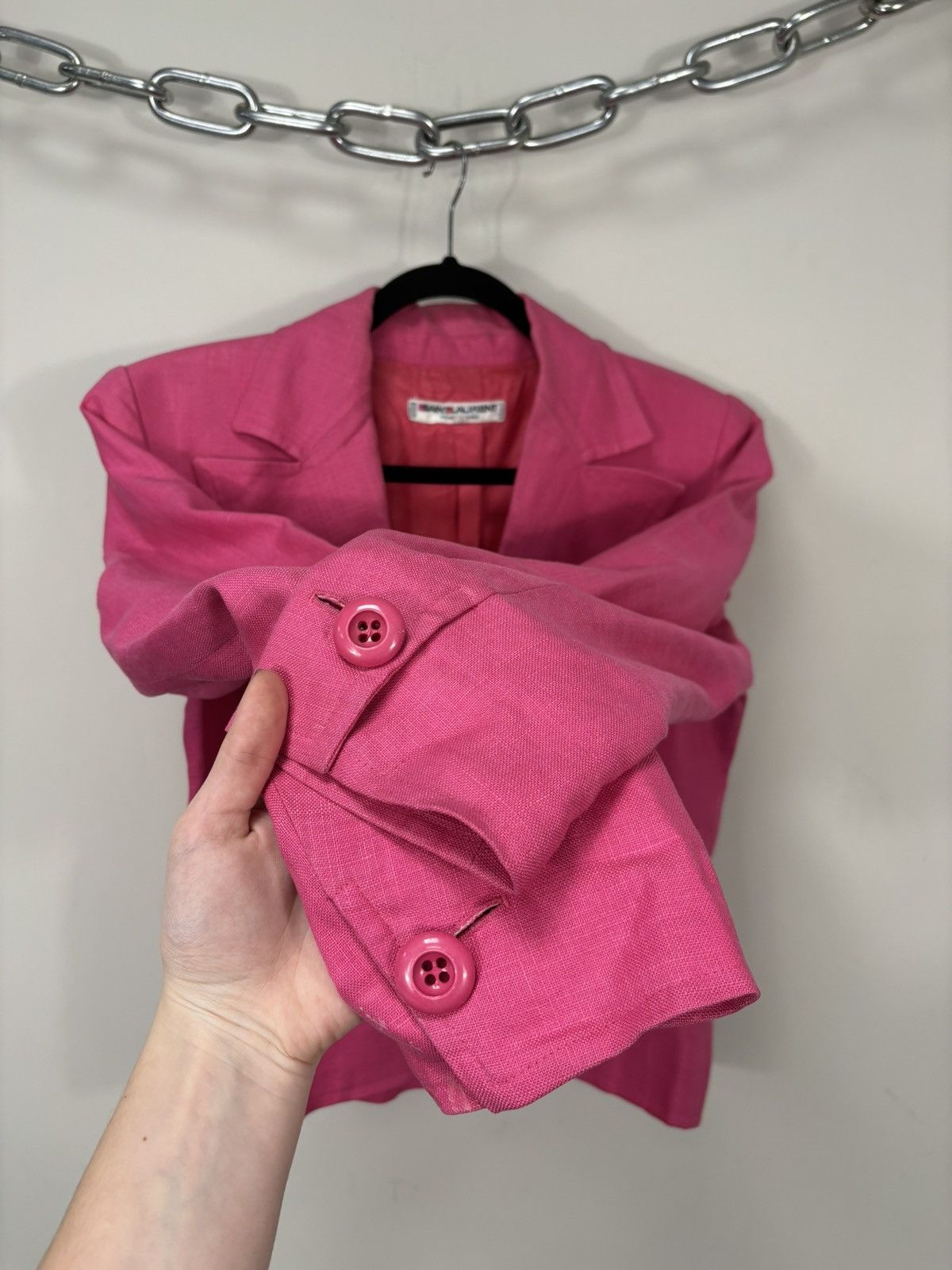 Saint Laurent Paris Vintage Saint Laurent Paris Rive Gauche Rare Blazer Jacket Size S / US 4 / IT 40 - 11 Thumbnail