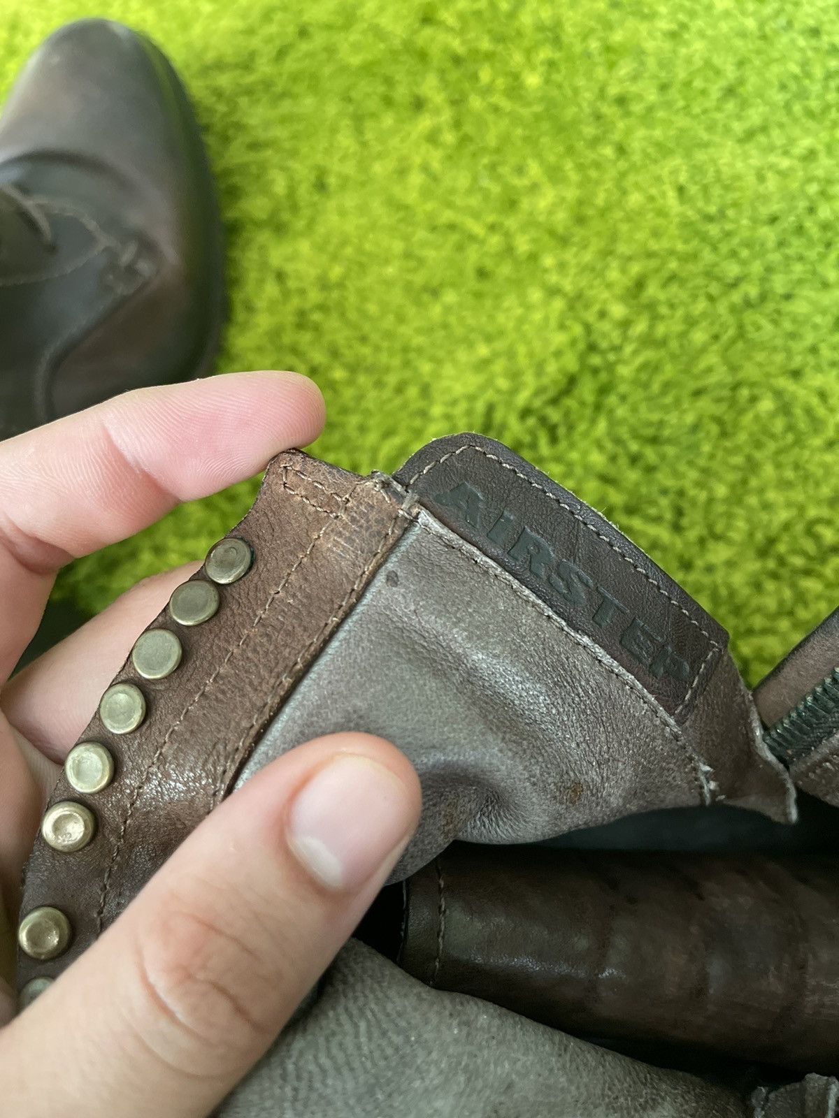 A.S.98 × Designer Airsteps avant garde real leather boots Size US 10 / IT 40 - 11 Thumbnail