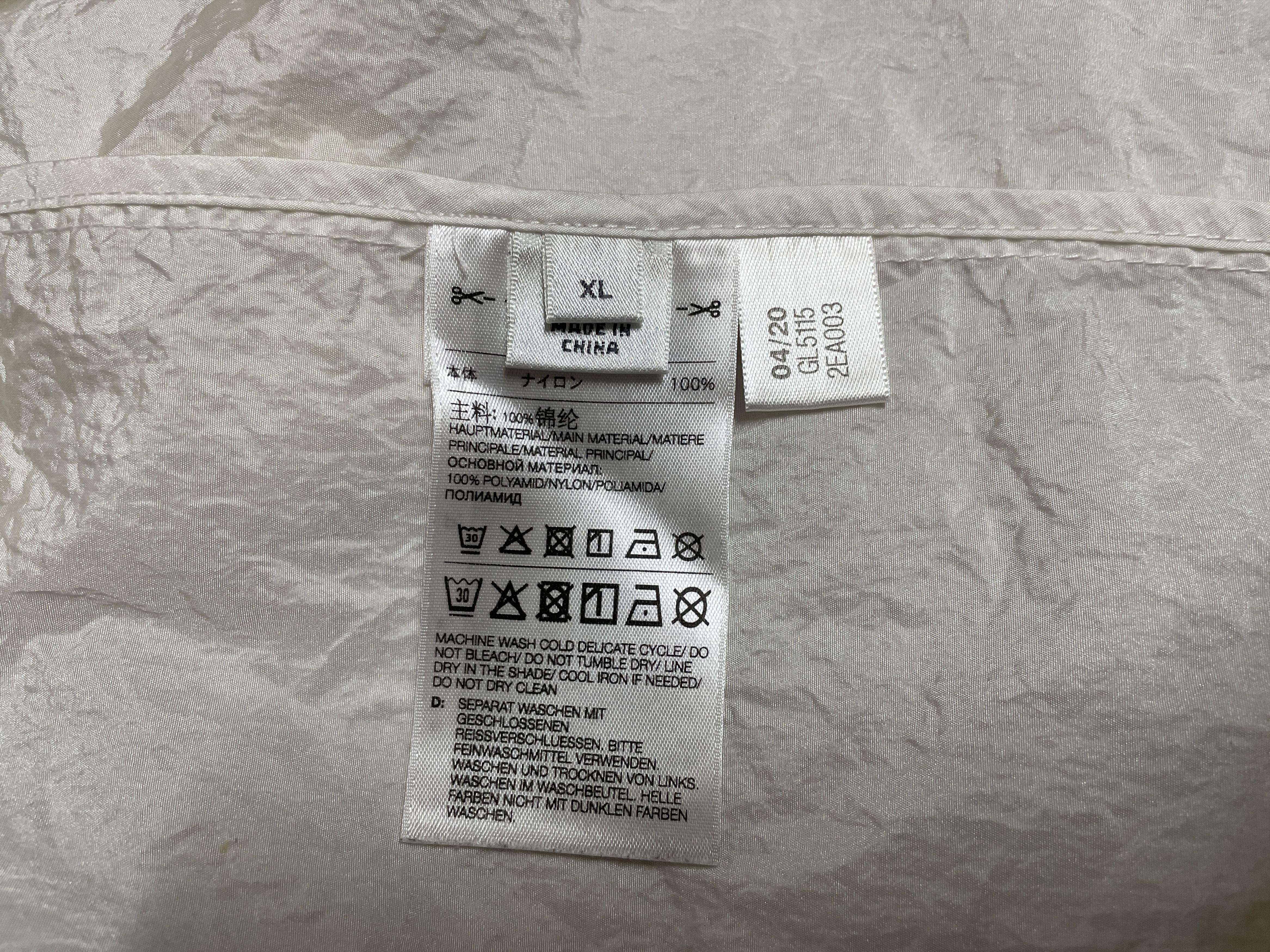 Yohji Yamamoto Yohji Yamamoto x Adidas 20AW "YY" Signature Logo Windbreaker Size US XL / EU 56 / 4 - 7 Thumbnail