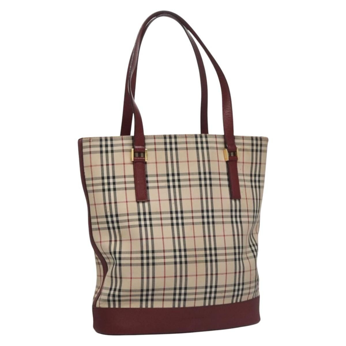 Burberry Burberry Nova Check Tote Canvas and Leather Size ONE SIZE - 1 Thumbnail