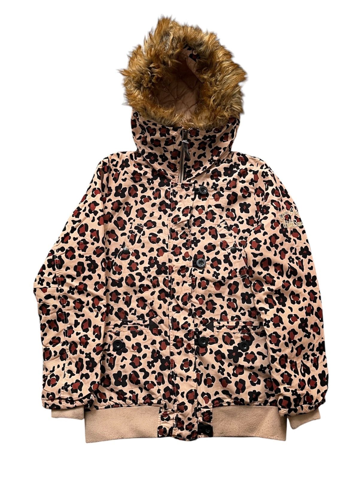 Japanese Brand Vkei Rodeo Crown RCWB Faux Fur Leopard Puffer ifsixwasnine Size US M / EU 48-50 / 2 - 1 Thumbnail
