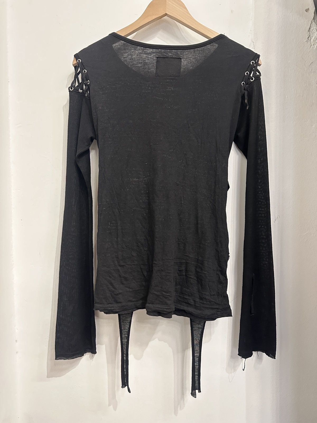 Japanese Brand H.Anarchy Poem Punk Seditionaries Bondage Long-sleeves Mesh Size US S / EU 44-46 / 1 - 2 Thumbnail