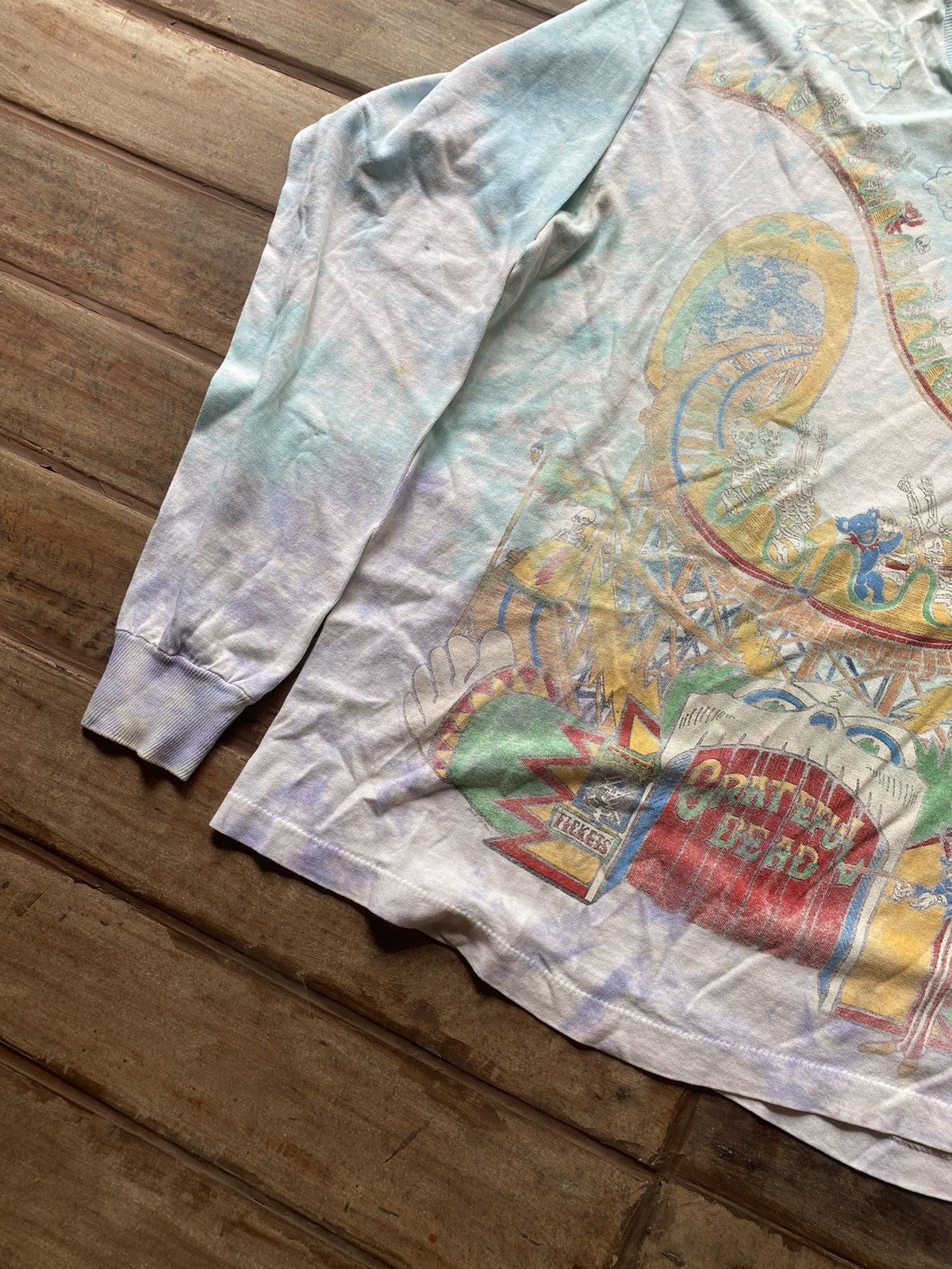 Grateful Dead × Vintage 1993 Grateful Dead Amusement Park Tie Dye Shirt Size US XL / EU 56 / 4 - 3 Thumbnail