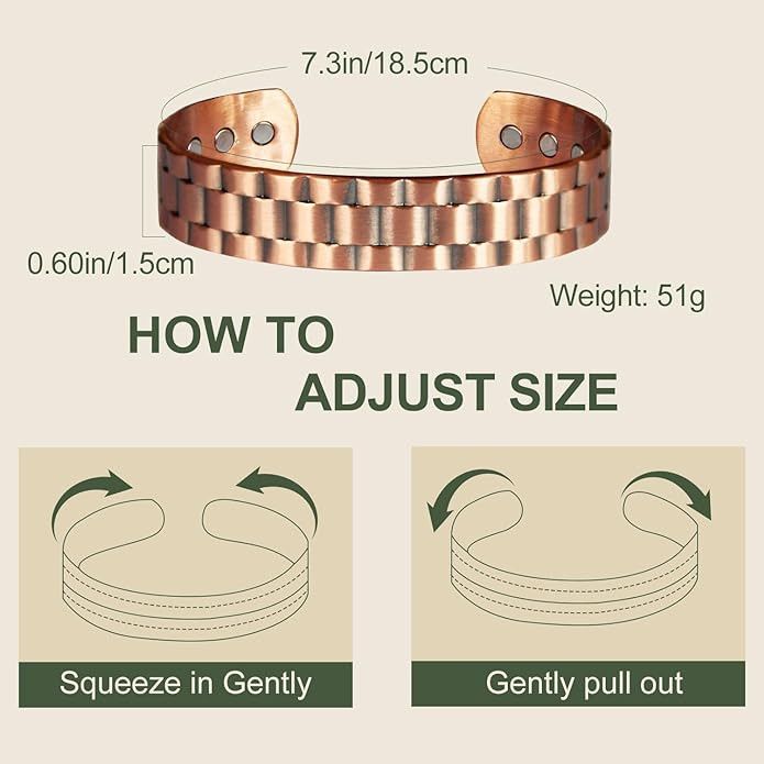 Other Handmade copper man's bracelet Size ONE SIZE - 2 Thumbnail