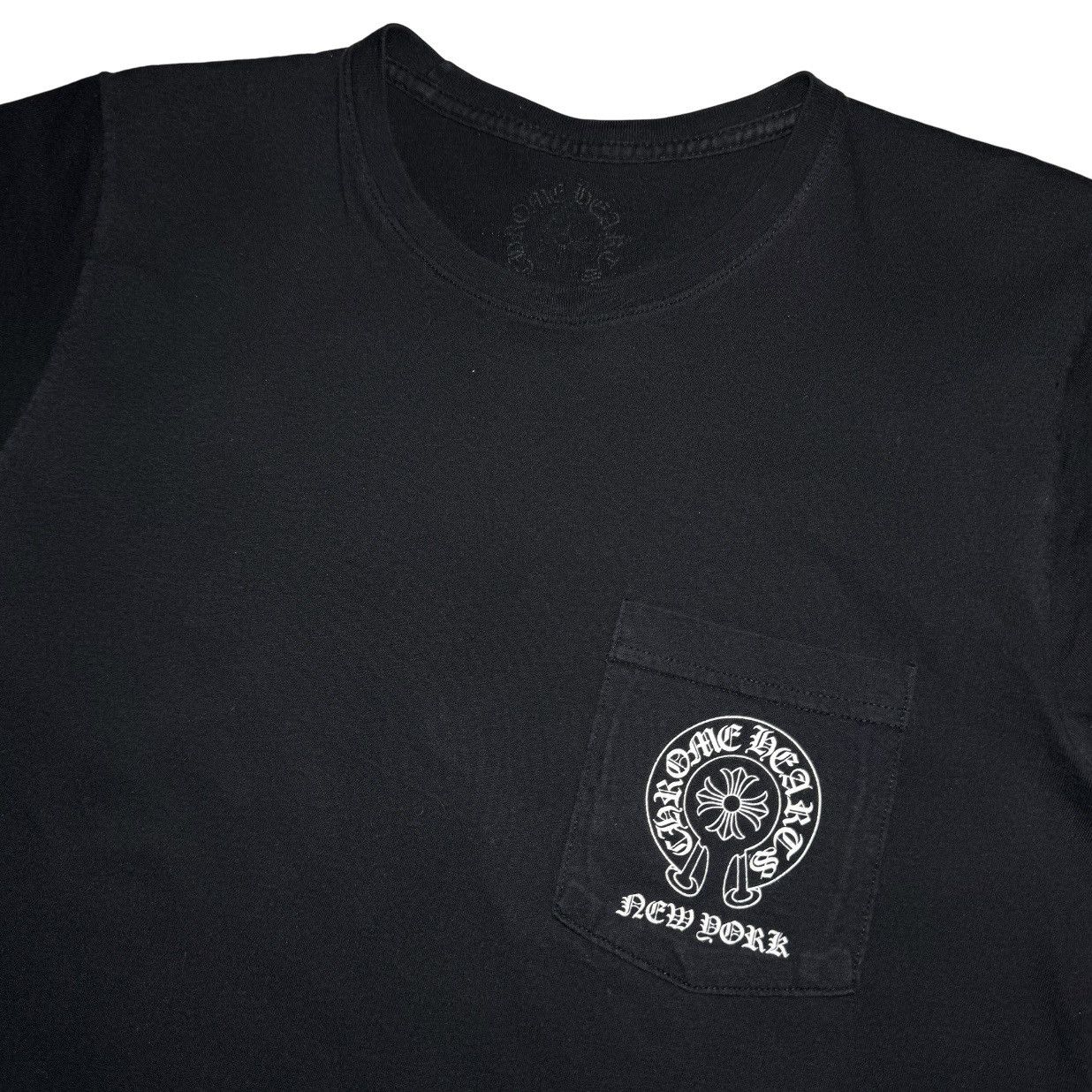 Chrome Hearts Chrome Hearts New York exclusive horseshoe pocket tee Size US M / EU 48-50 / 2 - 3 Thumbnail