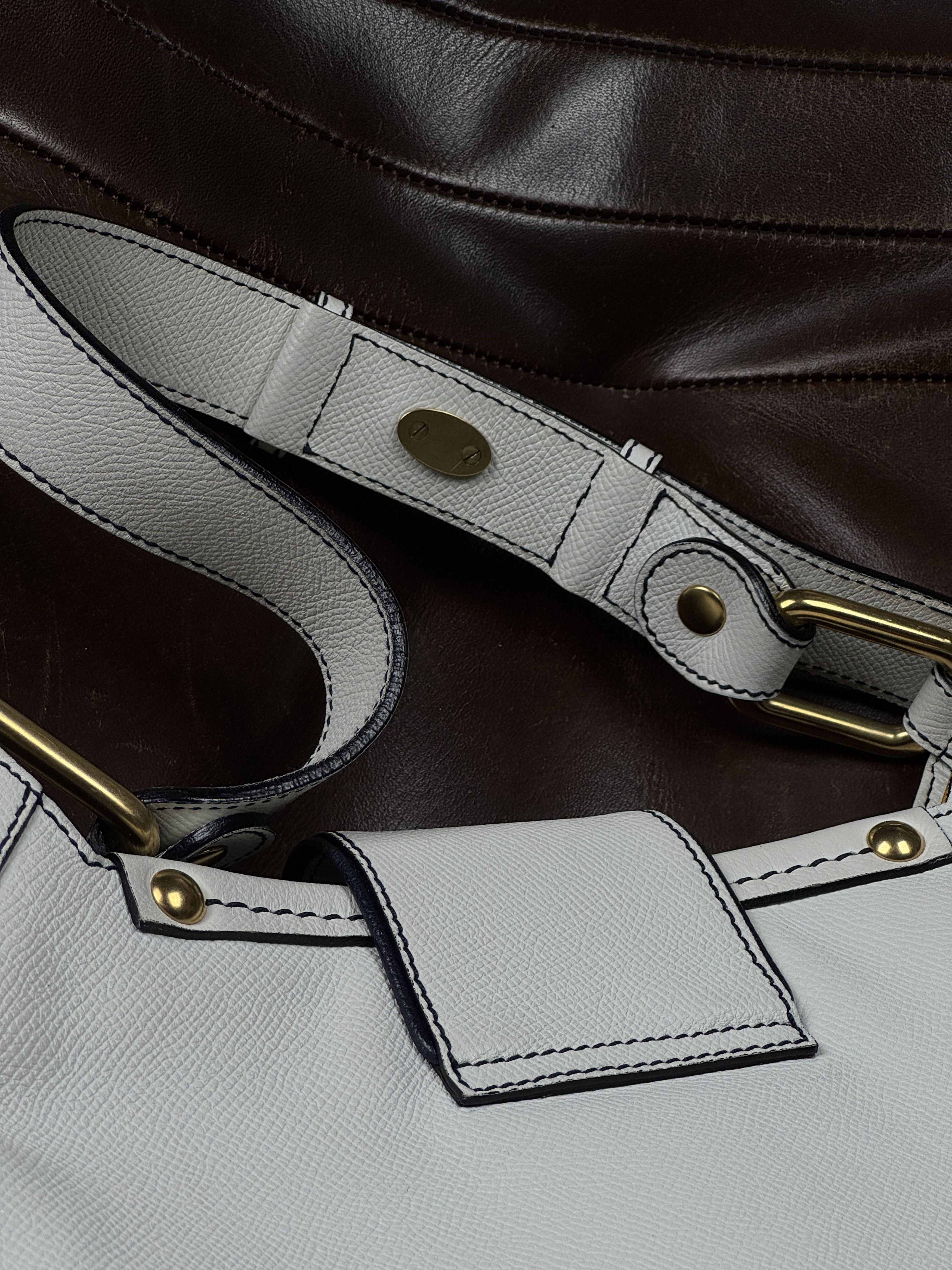 Salvatore Ferragamo Beautiful Vintage White Leather Salvatore Ferragamo Bag Size ONE SIZE - 8 Thumbnail