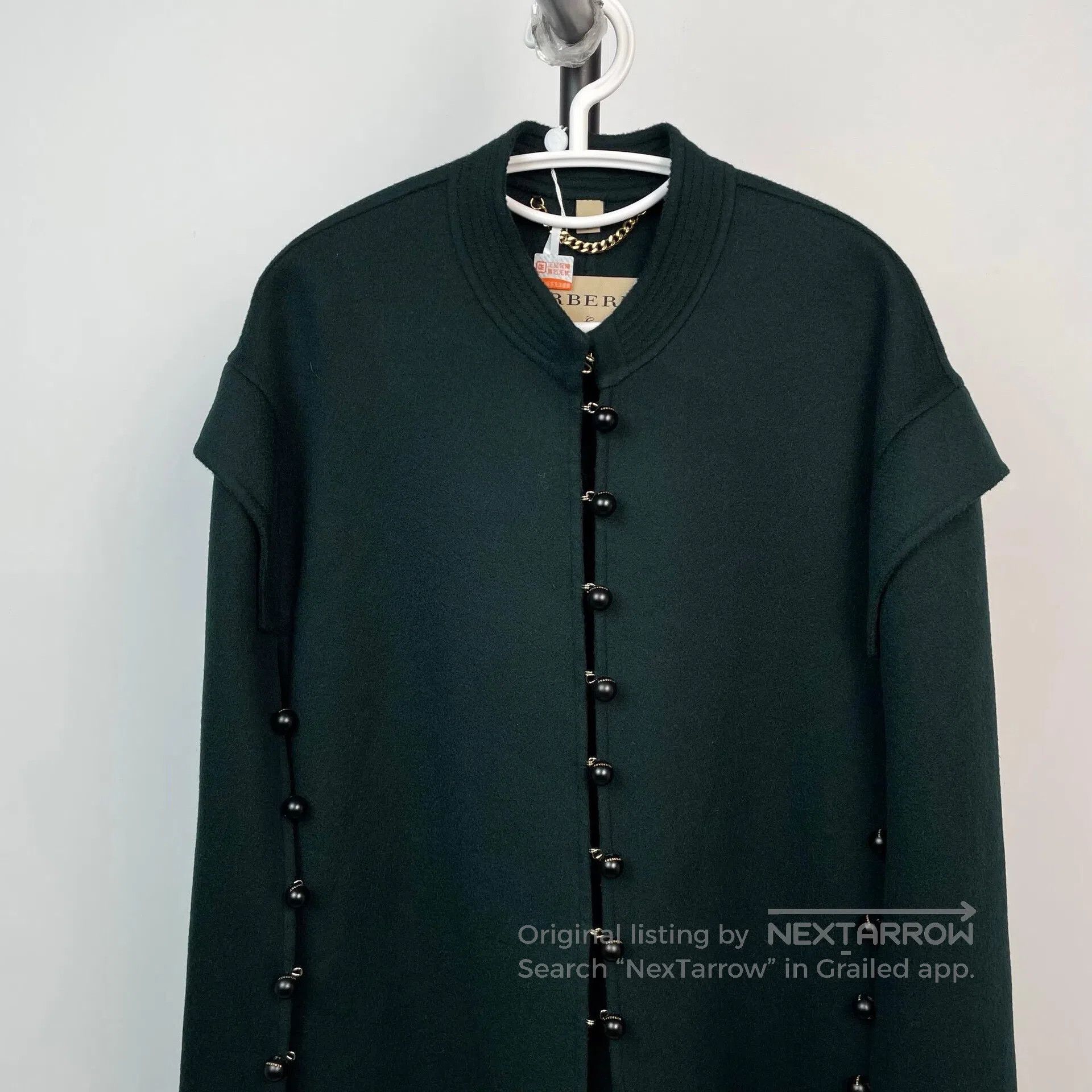 Burberry Burberry Luxurious Olive Green Buttoned Cloak Coat| Size US M / EU 48-50 / 2 - 3 Thumbnail