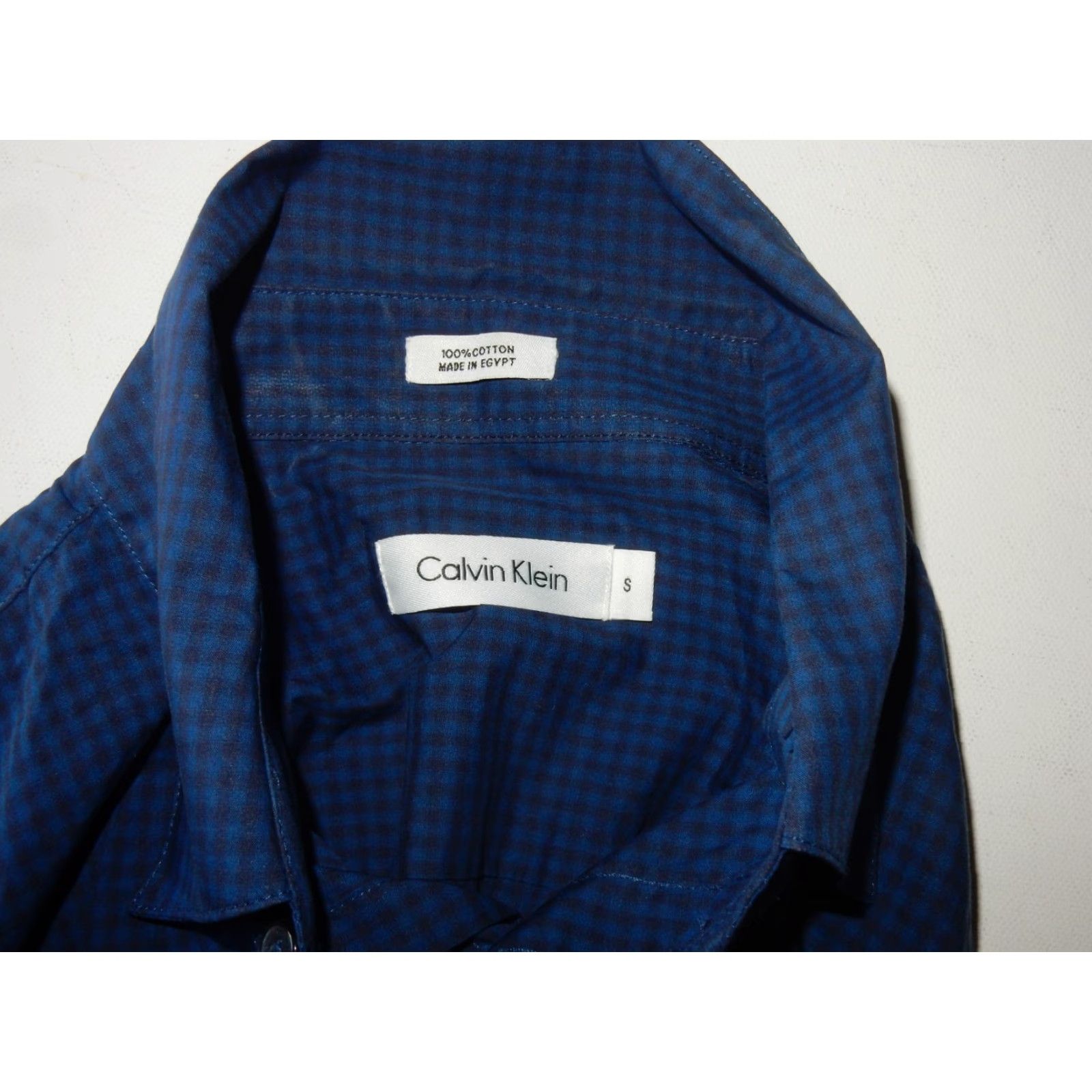 Calvin Klein Calvin Klein Shirt Men’s Button-Front Long Sleeve Plaid Size S Blue Cotton Size US S / EU 44-46 / 1 - 6 Thumbnail