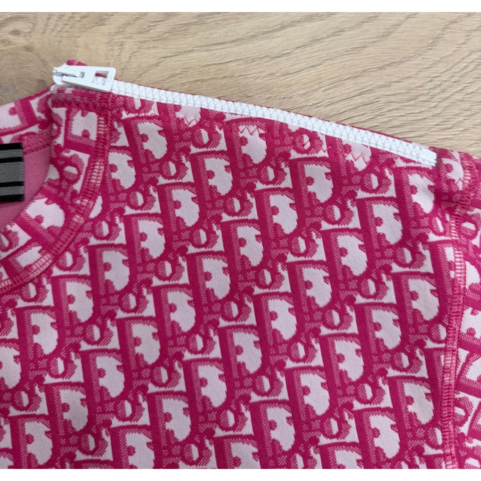 Dior Dior Jacquard Oblique Logo Pink White Short Sleeve Shirt 34 Size XS / US 0-2 / IT 36-38 - 8 Thumbnail