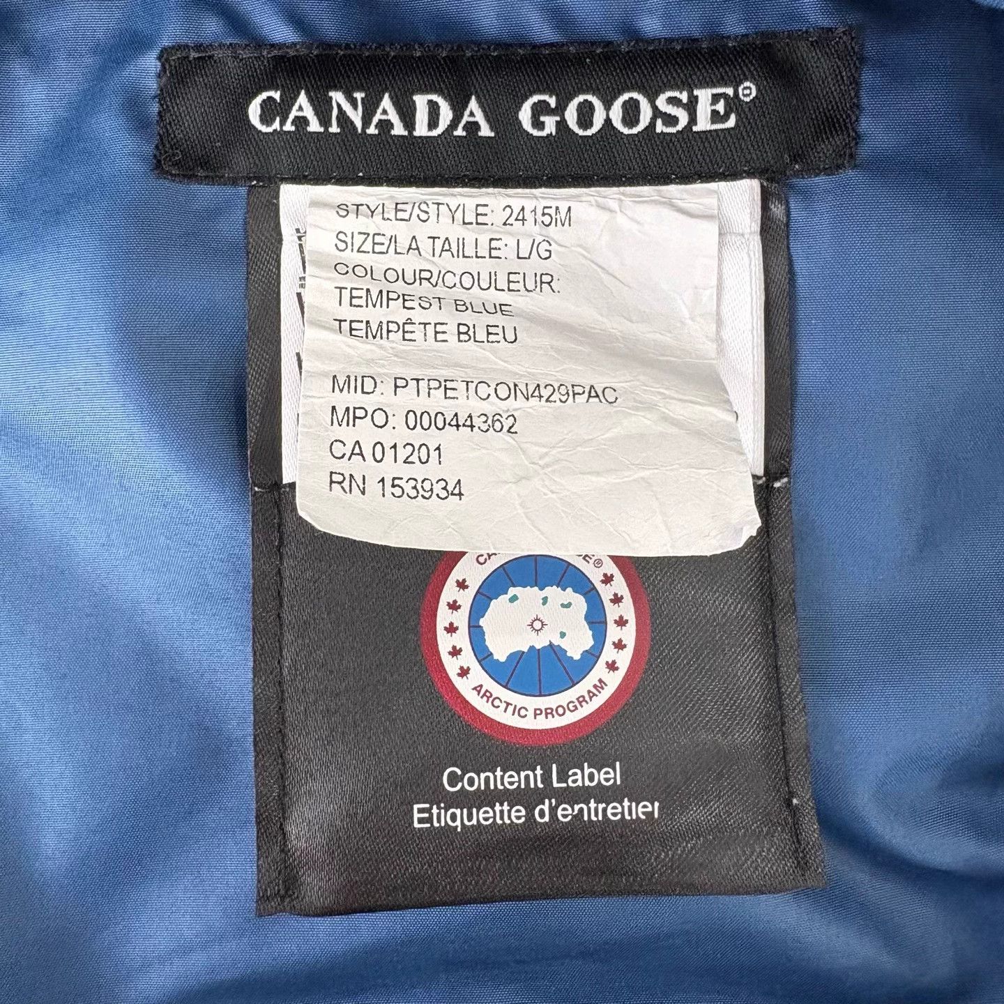 Canada Goose Canada Goose blue logo casual jacket size L Size US L / EU 52-54 / 3 - 5 Thumbnail