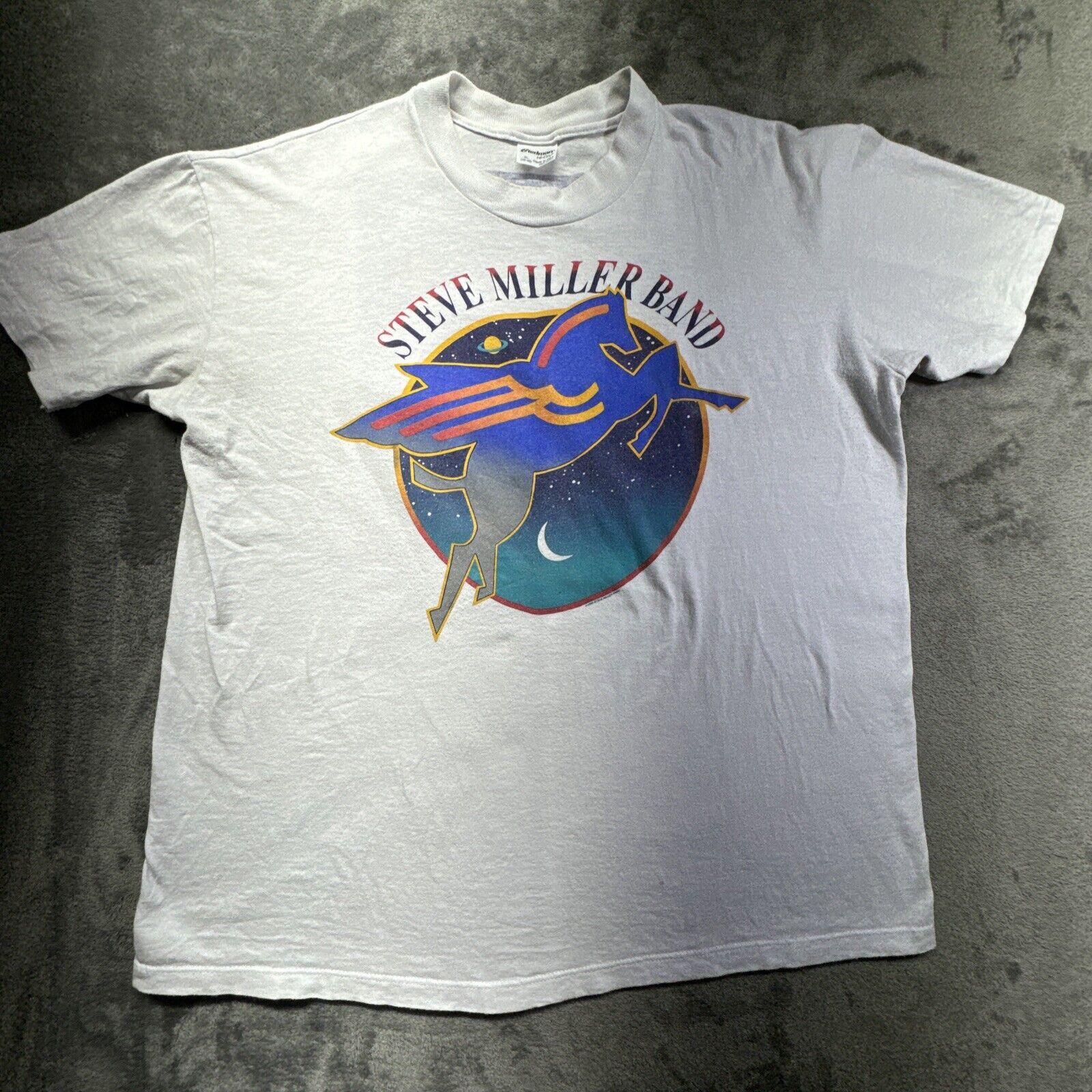 Other Rare Vintage XL Steve Miller Band Tour Pegasus T Shirt 90s Size US XL / EU 56 / 4 - 1 Thumbnail