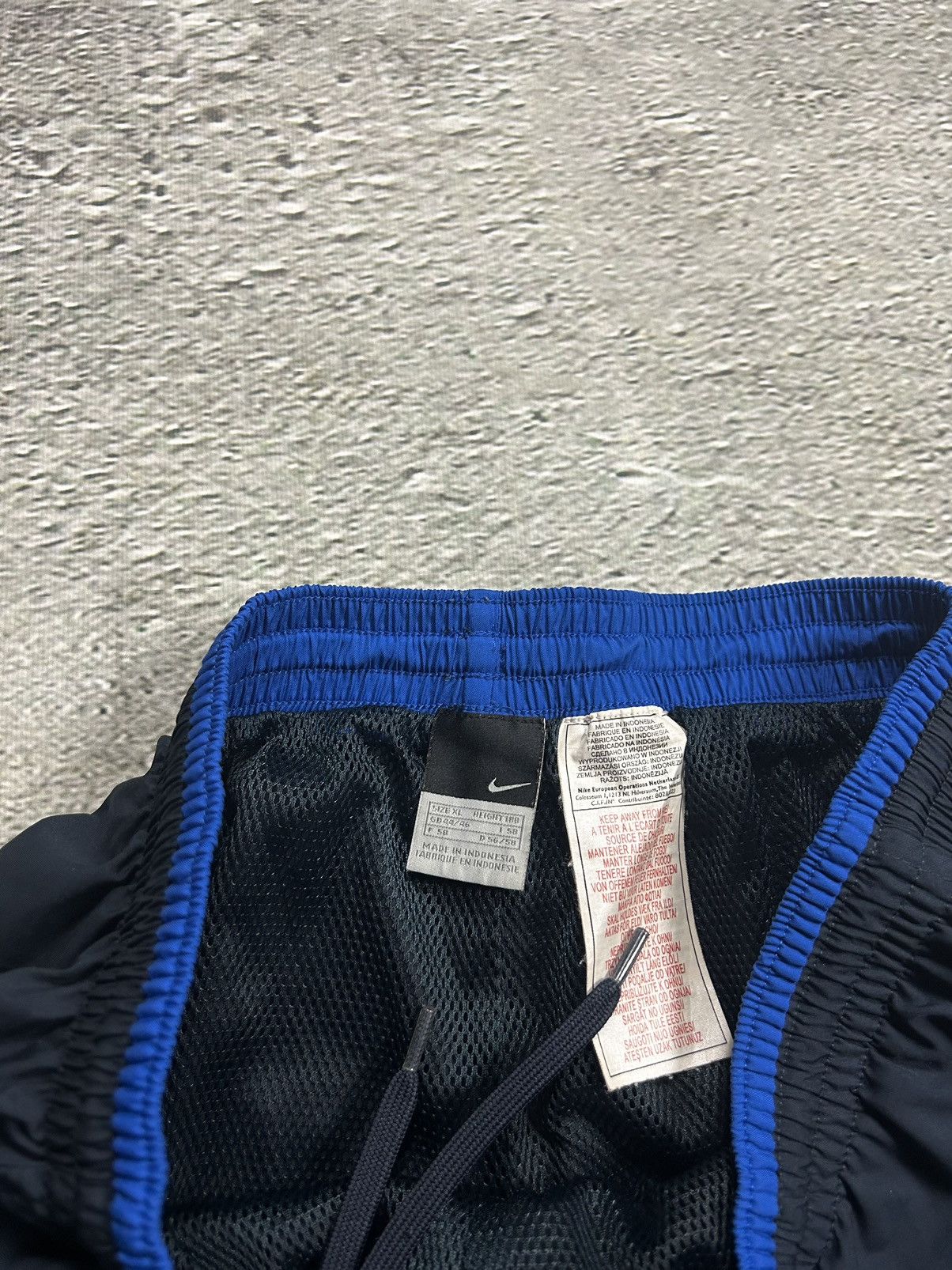 Nike × Vintage Nike track suit vintage navy nylon pants jacket drill Y2K Size US XL / EU 56 / 4 - 13 Thumbnail