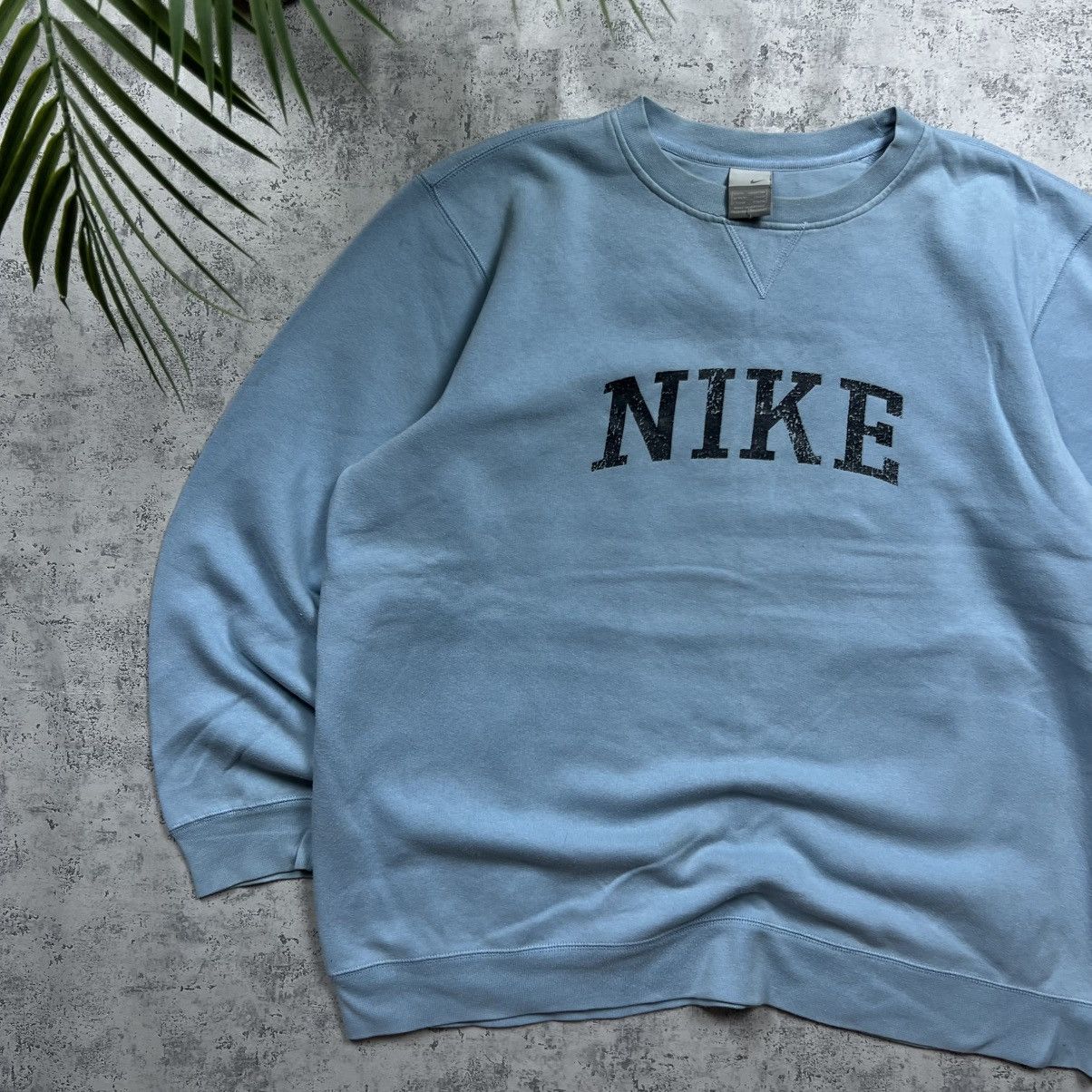 Nike 90s NIKE SPELLOUT BIG LOGO VINTAGE Y2K OVERSIZED SWEATSHIRT Size US XL / EU 56 / 4 - 2 Thumbnail