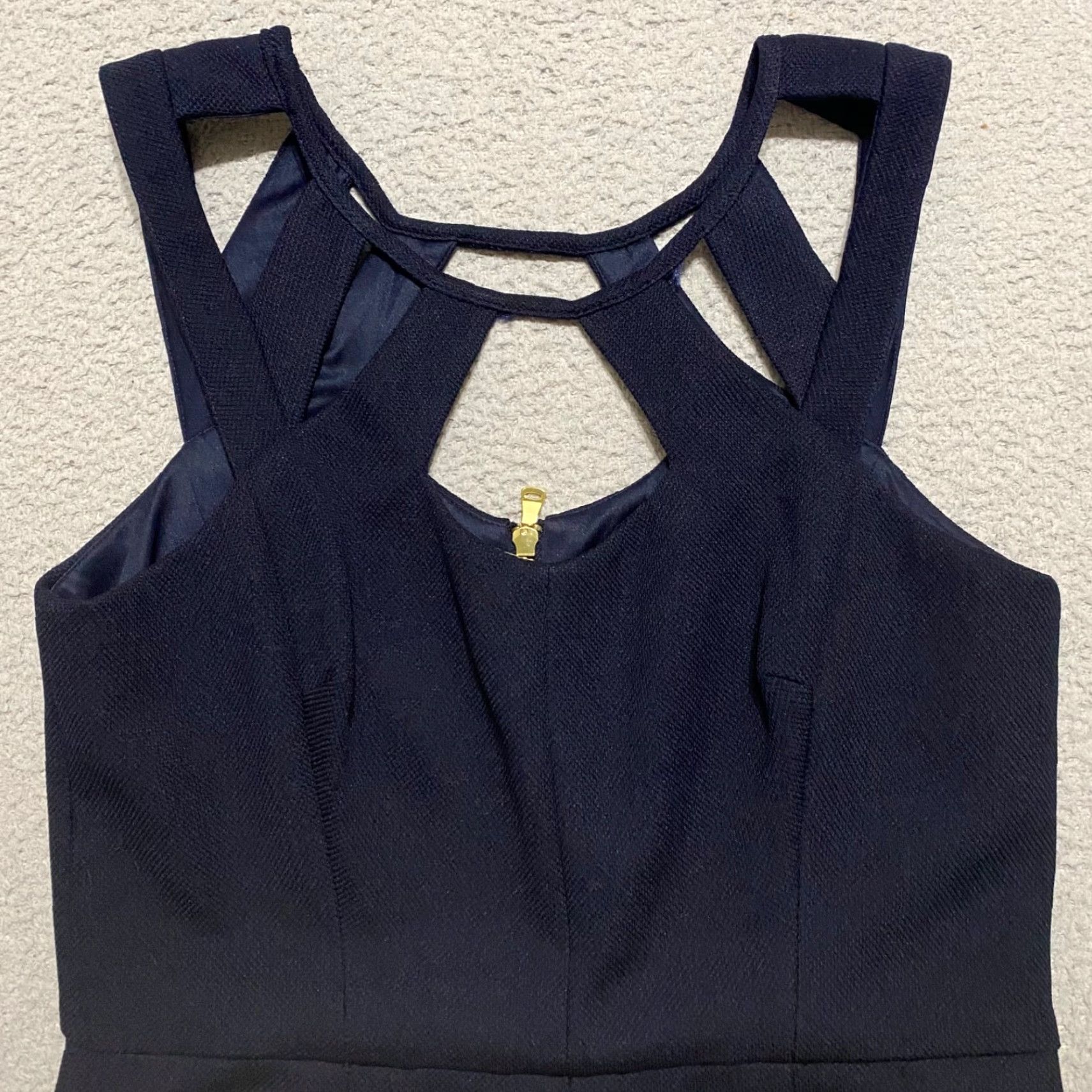 Betsey Johnson Betsey Johnson Dress Navy Blue Sleeveless Fit & Flare Size 10 Casual Party/Cocktail Women Size L / US 10 / IT 46 - 7 Thumbnail