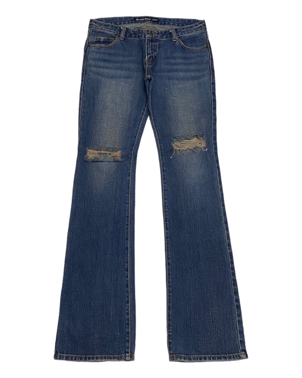 Hysteric Glamour FLARED🔥SNATCH JEANS DISTRESSED FLARE DENIM JEANS Size US 30 / EU 46 - 1 Thumbnail
