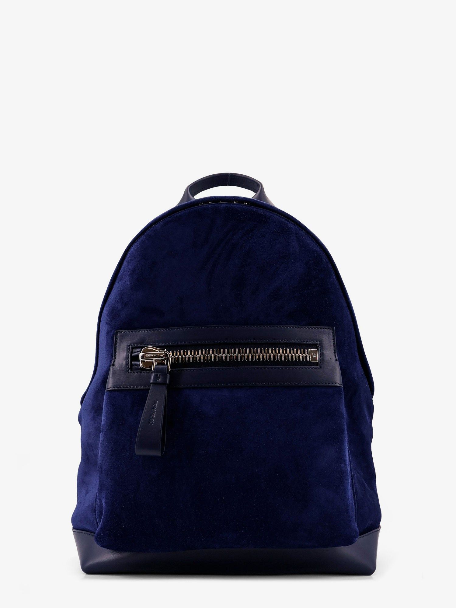 Tom Ford Suede Backpack With Maxi Zip On The Front Size ONE SIZE - 1 Thumbnail