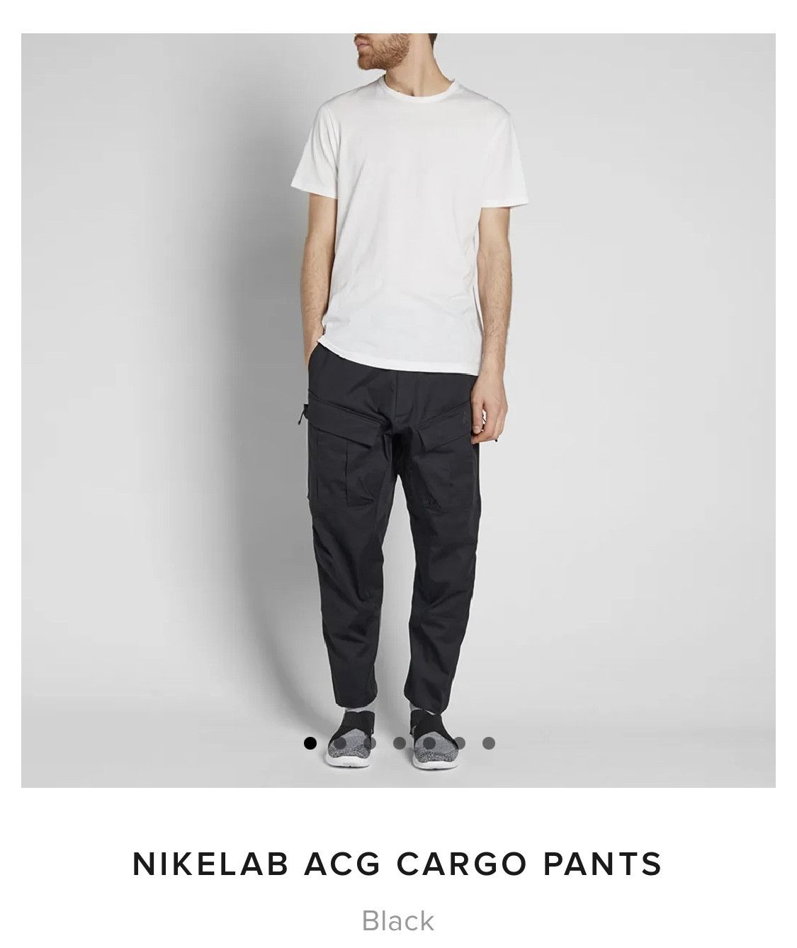 image of Nikelab Acg Acronym Cargo Pants in Black, Men's (Size 32)