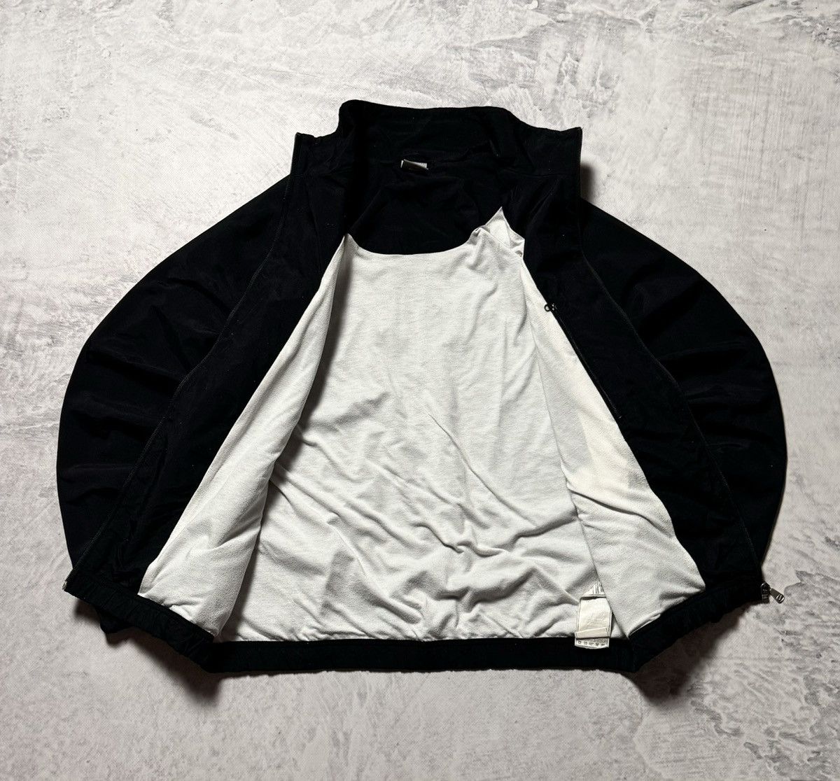 Nike × Vintage 00s Nike Vintage Mini Swoosh Oversize Drill Track Jacket Y2K Size US M / EU 48-50 / 2 - 5 Thumbnail