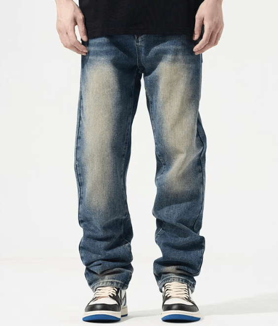 Japanese Brand × Jean Fashion men's loose American street casual jeans Size US 32 / EU 48 - 1 Thumbnail