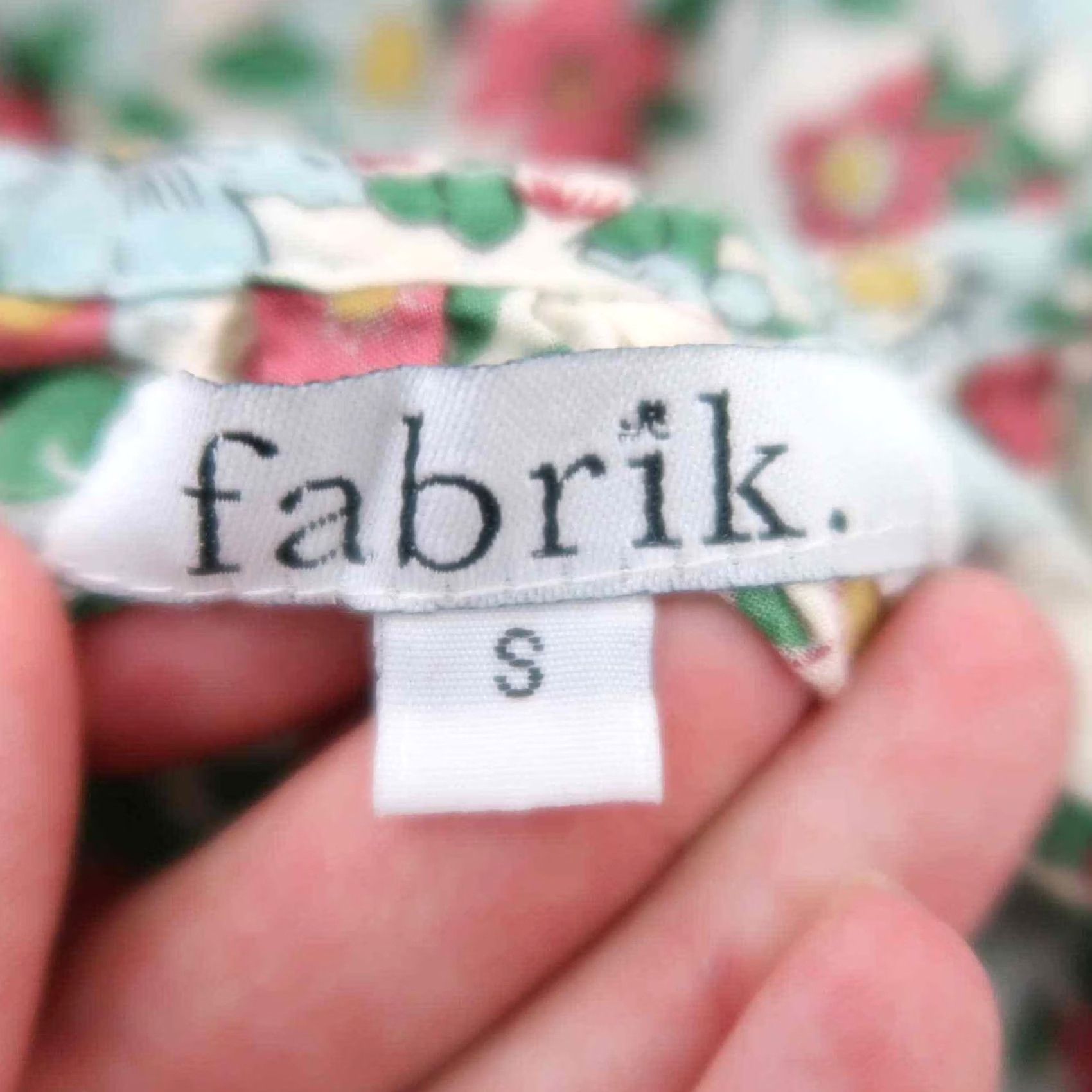 Vintage Fabrik Cream Green Pink Floral Print Cotton Midi Dress S Women's Casual Sundress Short Sleeve Size S / US 4 / IT 40 - 5 Thumbnail