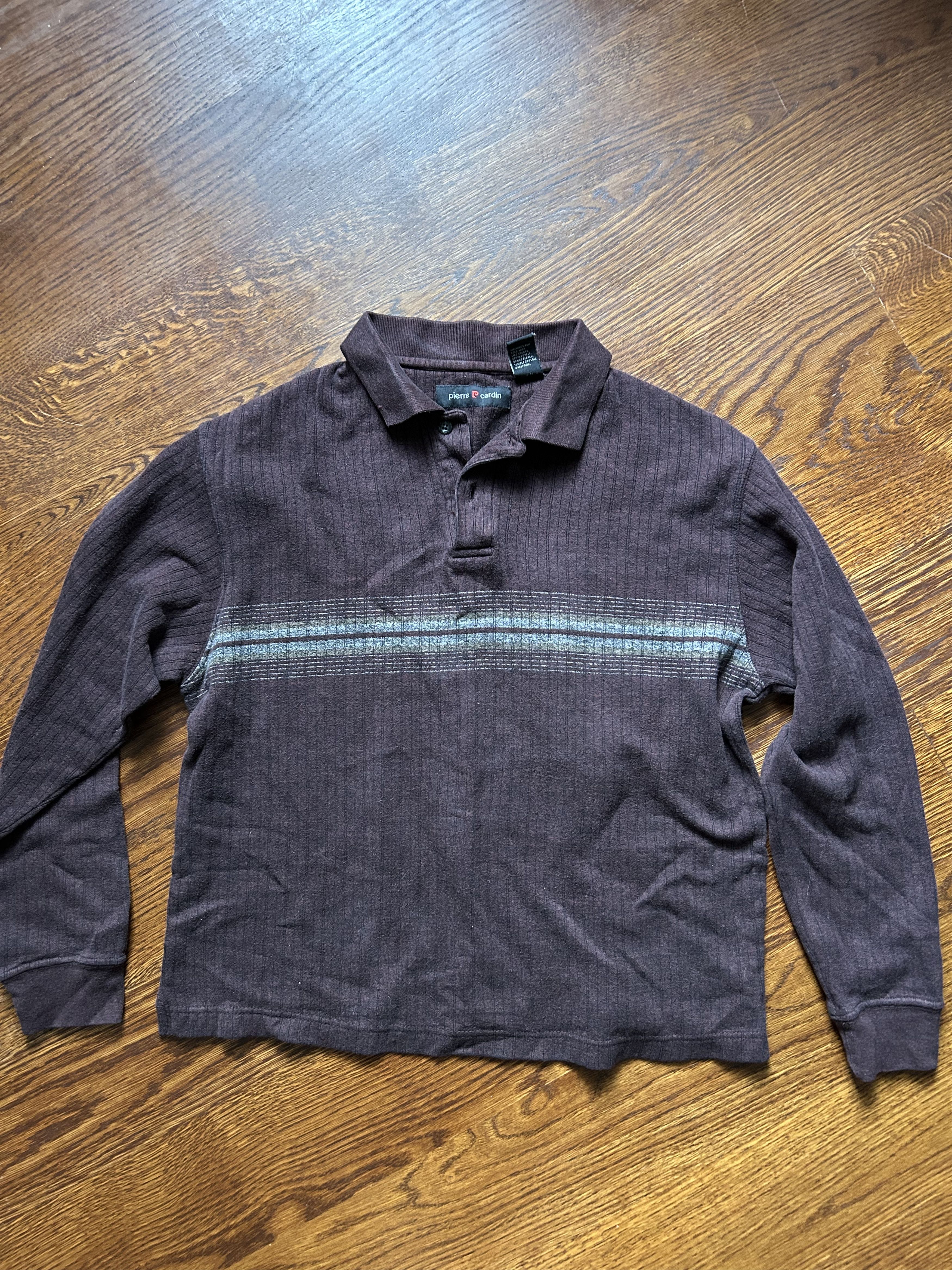 Pierre Cardin 1990's PIERRE CARDIN FRENCH QUARTER BUTTON KNIT - M × 1 Size US M / EU 48-50 / 2 - 1 Thumbnail