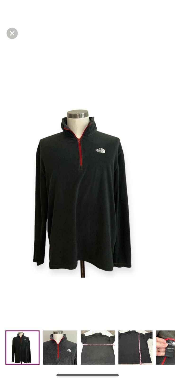 The North Face The north face large quarter zip pullover Size US L / EU 52-54 / 3 - 1 Thumbnail