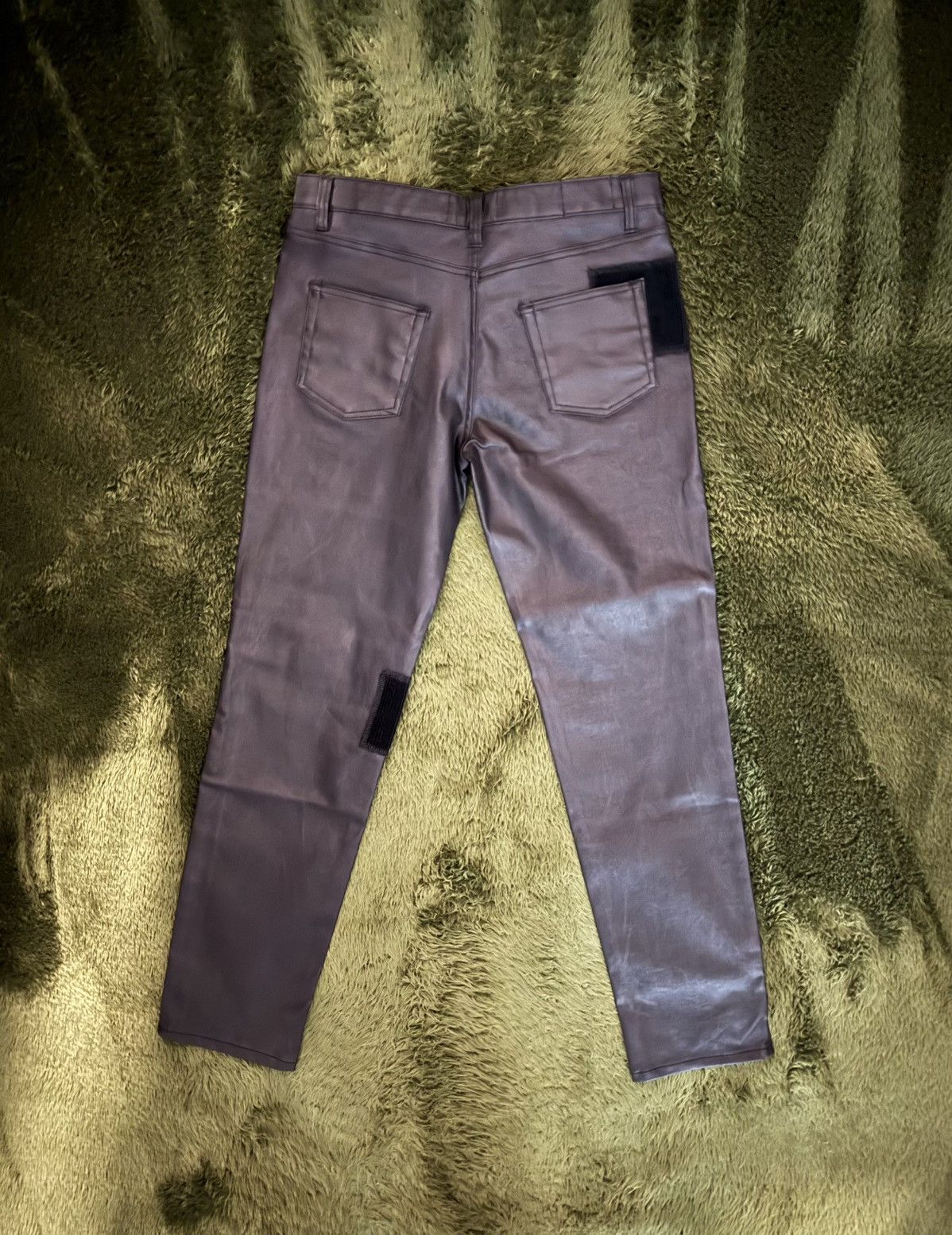 Japanese Brand [3] Dying Breed X AgingCCC Peak Logo Coated Jeans Black Size US 32 / EU 48 - 9 Thumbnail