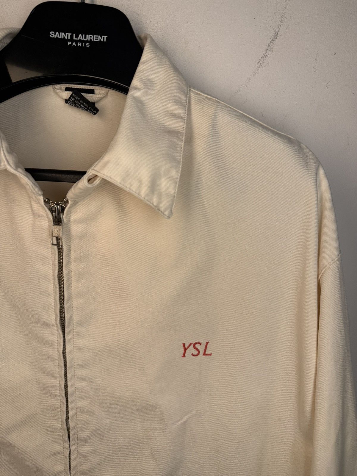 Yves Saint Laurent Cotton YSL Windbreaker Jacket 90s Bomber Zip Up Vintage Size US M / EU 48-50 / 2 - 2 Thumbnail