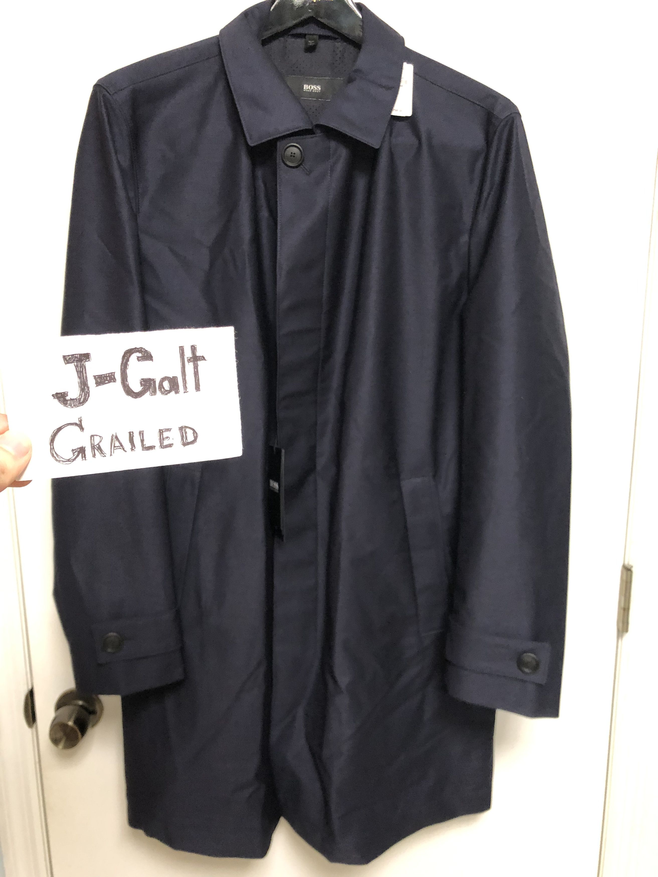 Hugo Boss Boss Marzotto Virgin Wool Car Coat Water Wind Repellent Size US L / EU 52-54 / 3 - 8 Thumbnail