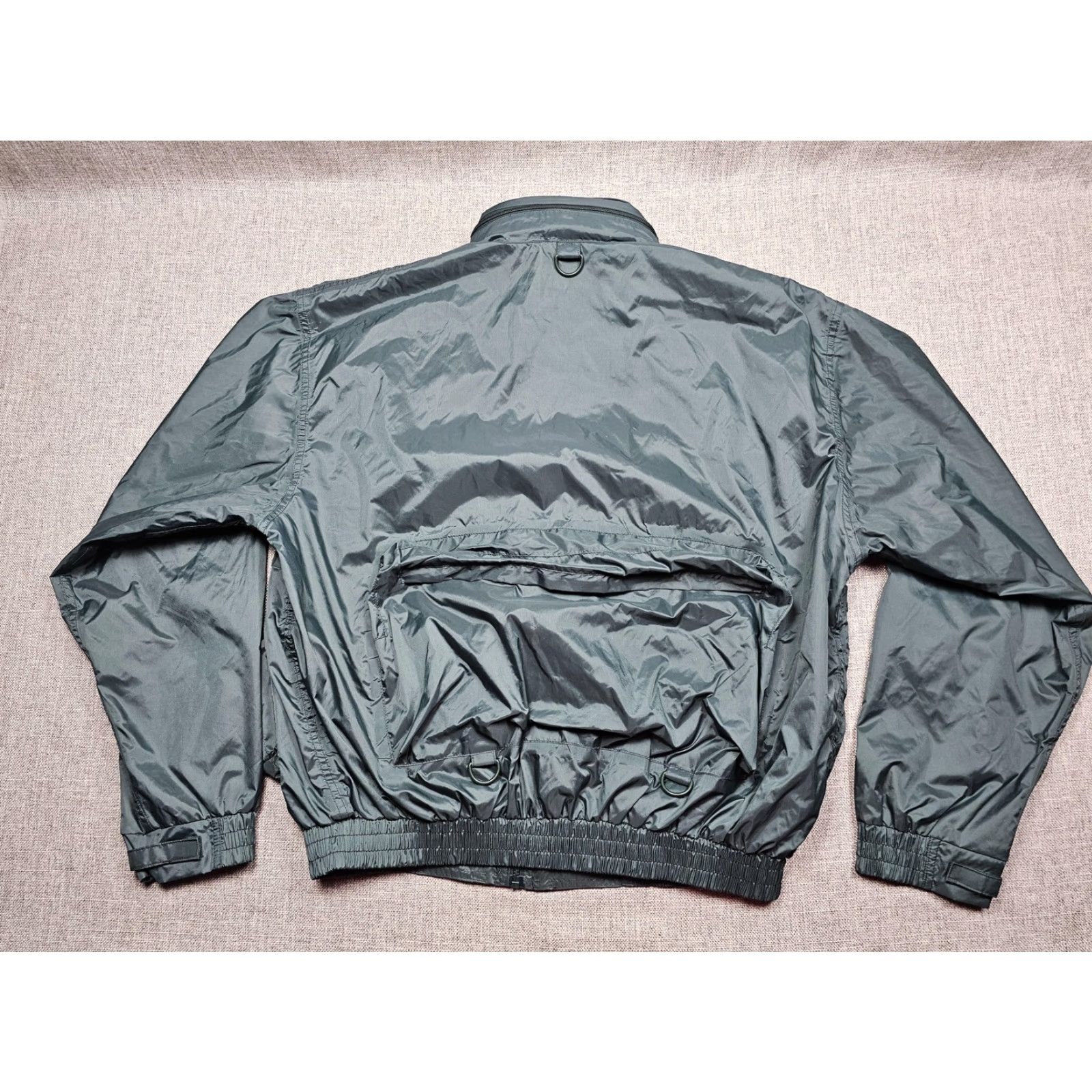 Vintage Hodgman Lakestream Jacket Mens XL Green Fishing Multi Pocket Windbreaker Nylon Size US XL / EU 56 / 4 - 2 Thumbnail