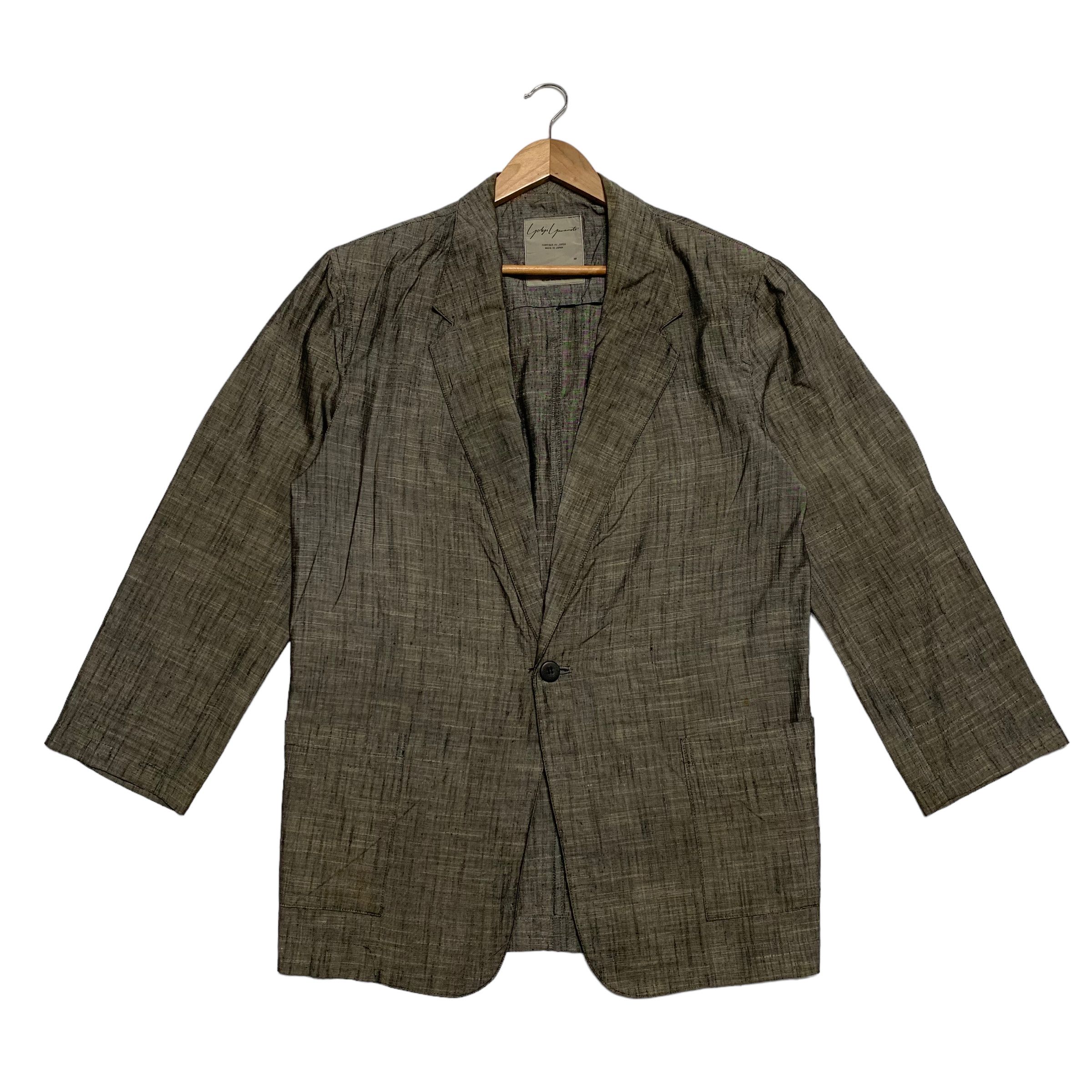 Yohji Yamamoto Vintage 80s Yohji Yamamoto SIgnature Silk Coat Blazer Size M / US 6-8 / IT 42-44 - 1 Thumbnail