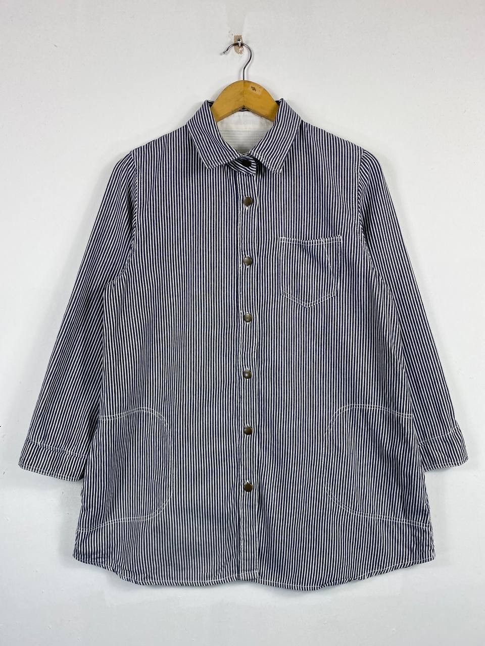Japanese Brand japanese brand hickory striped light jacket nice design Size L / US 10 / IT 46 - 1 Thumbnail