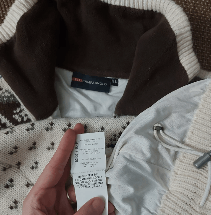 Vintage Vintage Flli Campagnolo Wool Blend Nordic Winter Sweater XL Size US XL / EU 56 / 4 - 9 Thumbnail