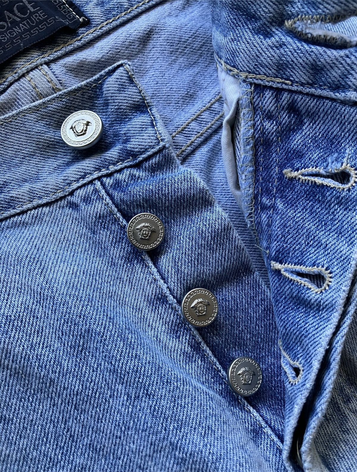 Versace Vintage 90s Versace Denim Blue wash Jeans 31 VTG rare Size US 31 - 10 Thumbnail