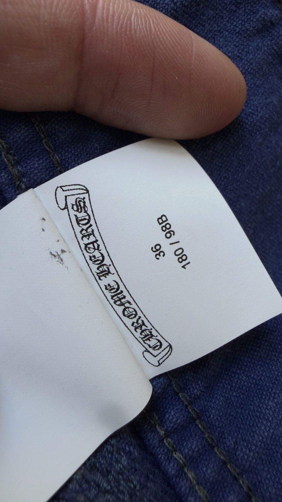 Chrome Hearts RARE!ChromeHearts Blue Cross Patch Vintage French Work Pants Size US 36 / EU 52 - 13 Thumbnail