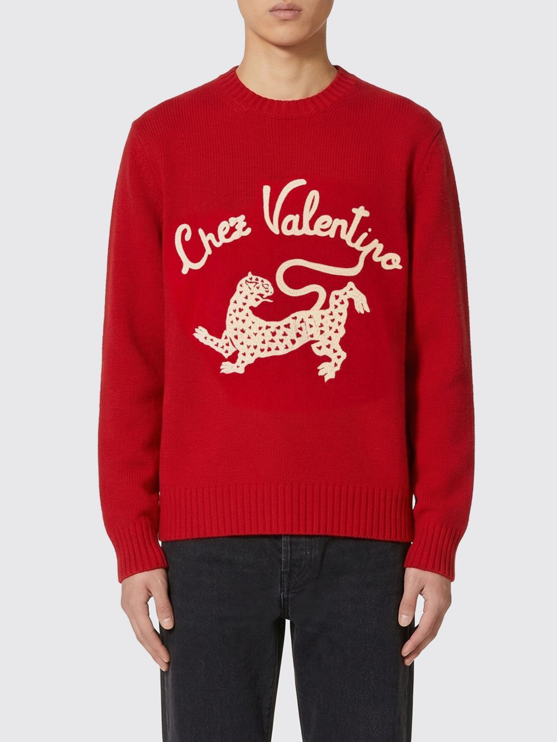 Valentino Valentino Sweater Men Red Size US M / EU 48-50 / 2 - 1 Thumbnail