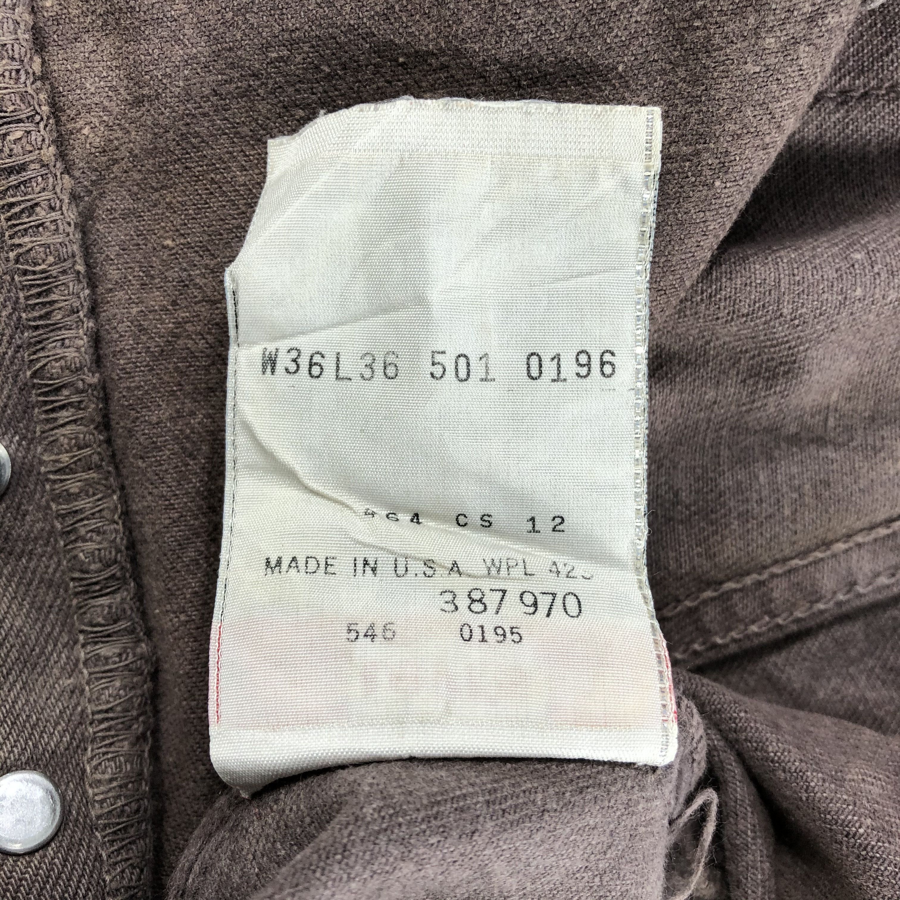 Levi's 90s Vintage Levis 501 Jeans-J1516 Size US 35 - 13 Thumbnail
