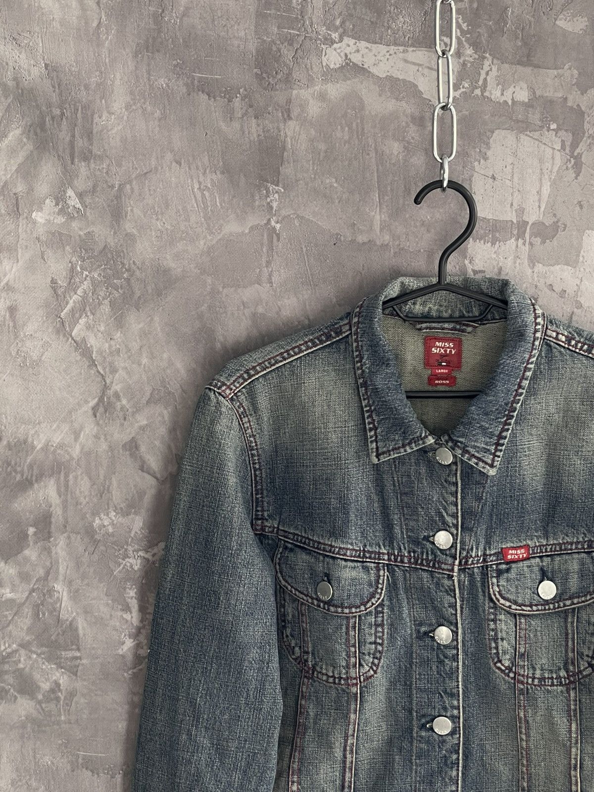 Hysteric Glamour × Japanese Brand × Miss Sixty Vintage Y2K Miss Sixty Denim Jacket Size L / US 10 / IT 46 - 3 Thumbnail