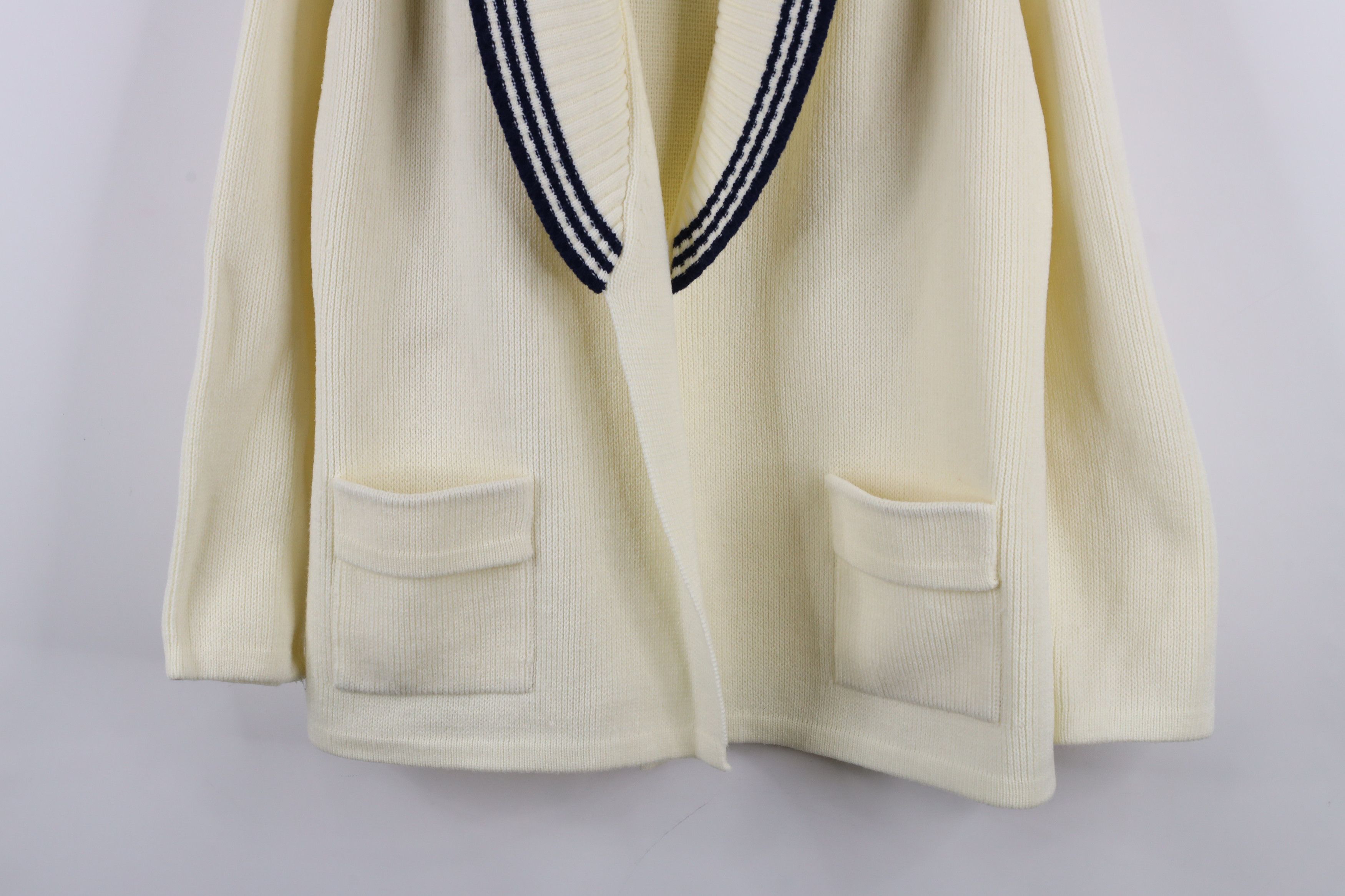 Vintage Vintage 70s Streetwear Open Front Shawl Cardigan Sweater Size L / US 10 / IT 46 - 3 Thumbnail