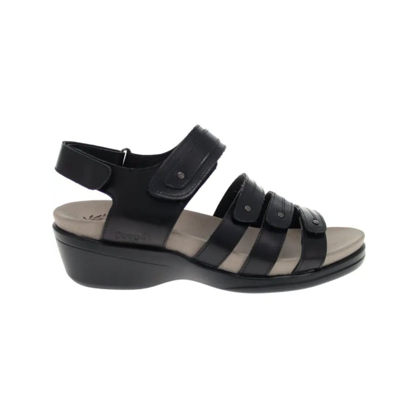Other NWT New Propét Ainsley Wedge Black Sandals Size 11 Size US 11 / IT 41 - 1 Thumbnail