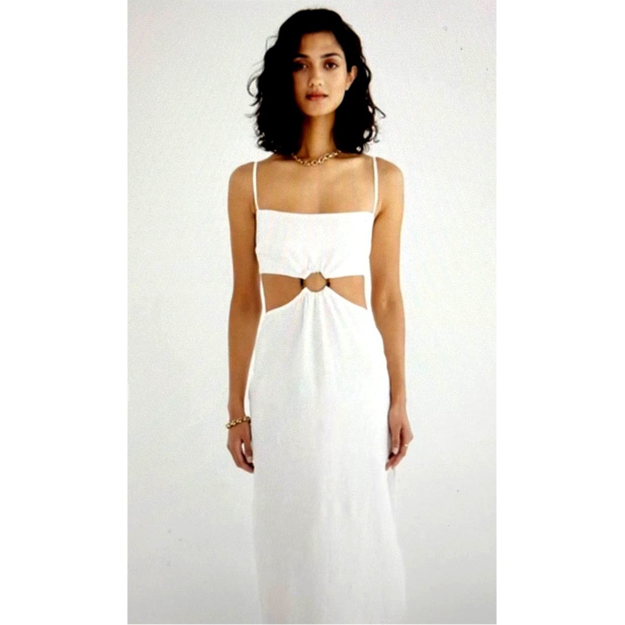 Other Rumer Avalon Ring Maxi Dress - White - size L Size L / US 10 / IT 46 - 4 Thumbnail