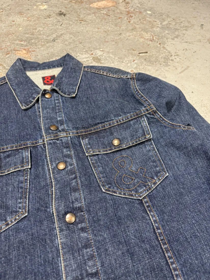Designer × Dolce & Gabbana × Vintage 2000s Dolce & Gabbana Blue Worker Denim Jacket Size US M / EU 48-50 / 2 - 5 Thumbnail