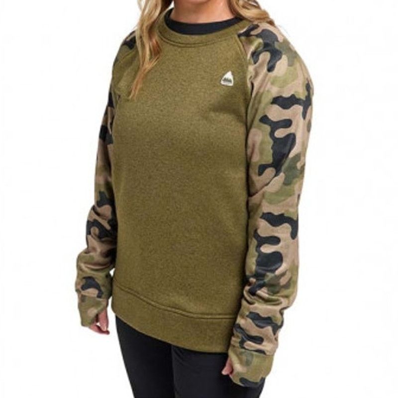 Burton Burton Womens Camo Pullover Sweatshirt Size XS Gorpcore Ski Size XS / US 0-2 / IT 36-38 - 1 Thumbnail