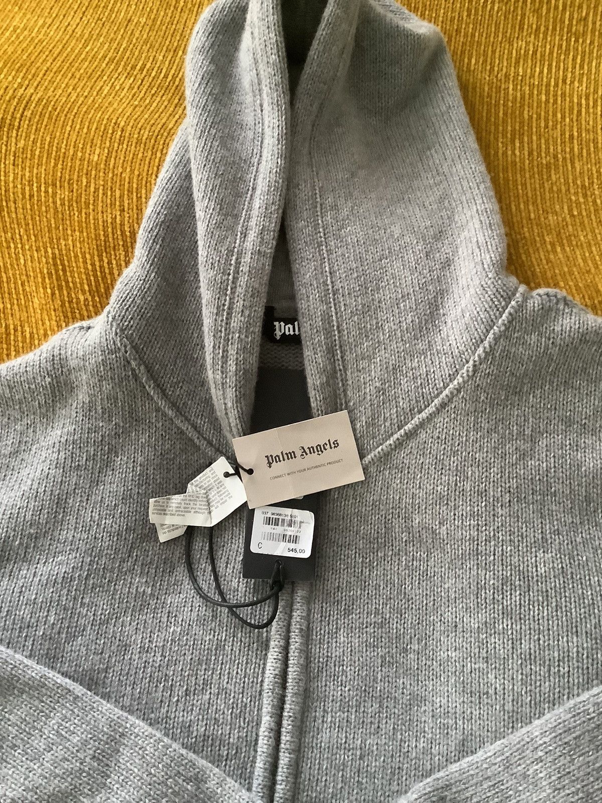 Palm Angels Palm angels curved logo knit hoodie Size US L / EU 52-54 / 3 - 1 Thumbnail