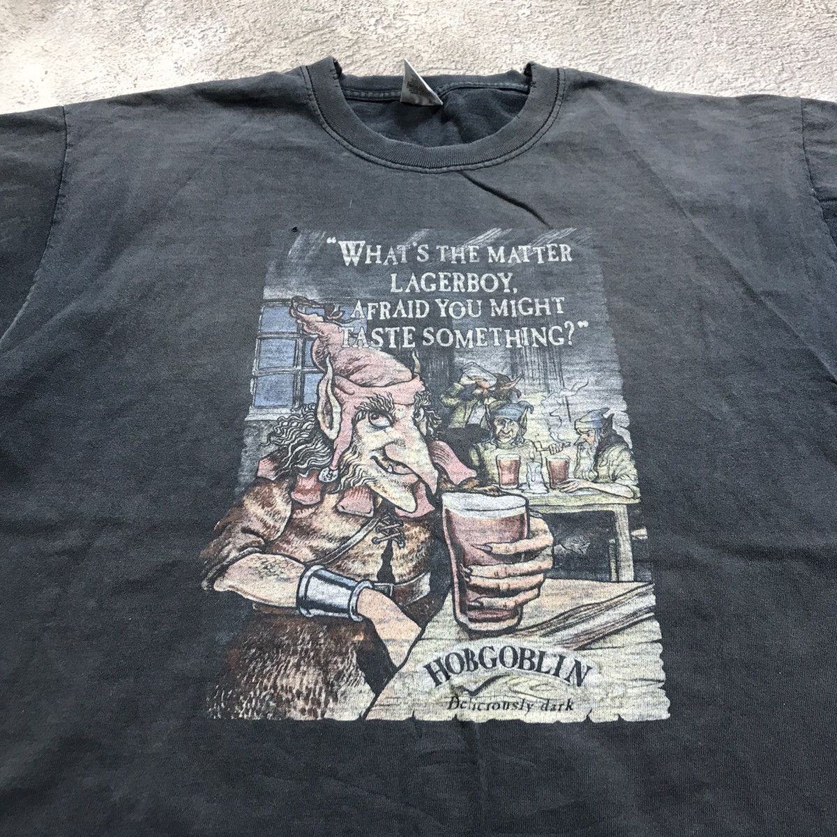 Band Tees VINTAGE ADULT FADED HOBGOBLIN LAGERBOY FUNNY TEE Y2K 90s Size US XL / EU 56 / 4 - 1 Thumbnail