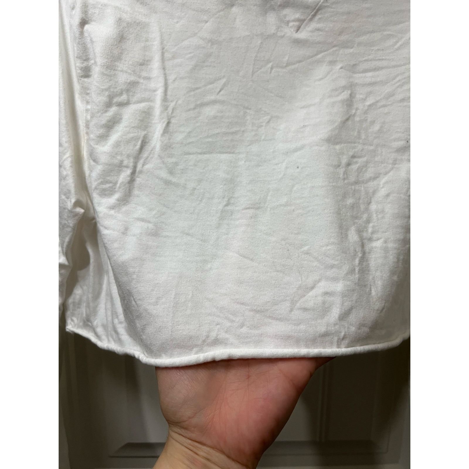 Tommy Hilfiger Tommy Jeans Cropped Long Sleeve T-Shirt ribbed neck stretch Size XS / US 0-2 / IT 36-38 - 9 Thumbnail