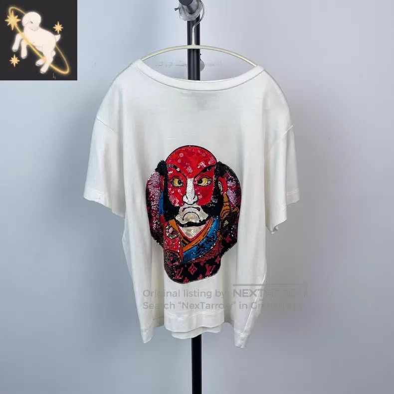 Louis Vuitton Louis Vuitton Red sequin presbyopic face short sleeve Size US M / EU 48-50 / 2 - 1 Thumbnail