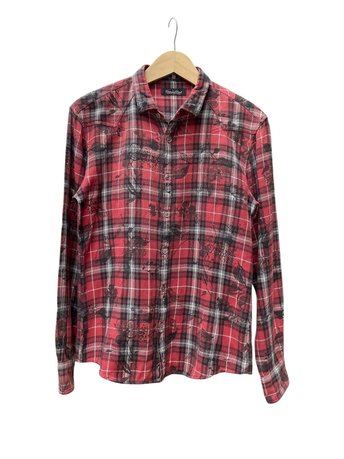 Tornado Mart Tornado Mart Flower Printed Button Up Shirt Size M / US 6-8 / IT 42-44 - 1 Thumbnail
