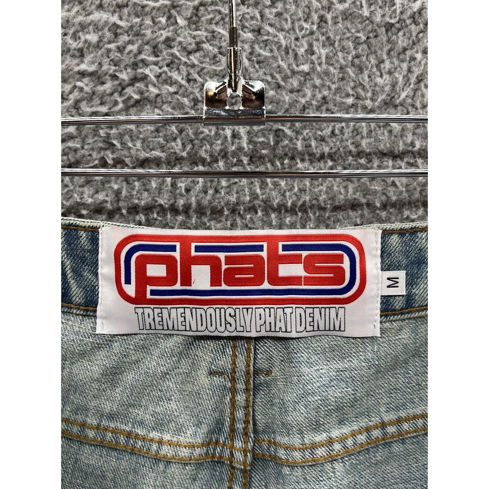 Other Phats Aphtermath Baggy Denim Shorts Size Medium Jnco Style Size US 35 - 3 Thumbnail
