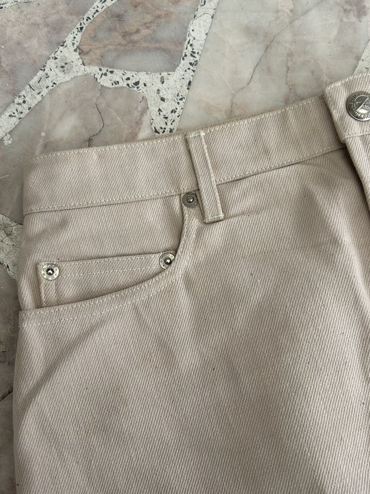 A.P.C. A.P.C Vintage Midi White Skirt Size 30" / US 8 / IT 44 - 5 Thumbnail